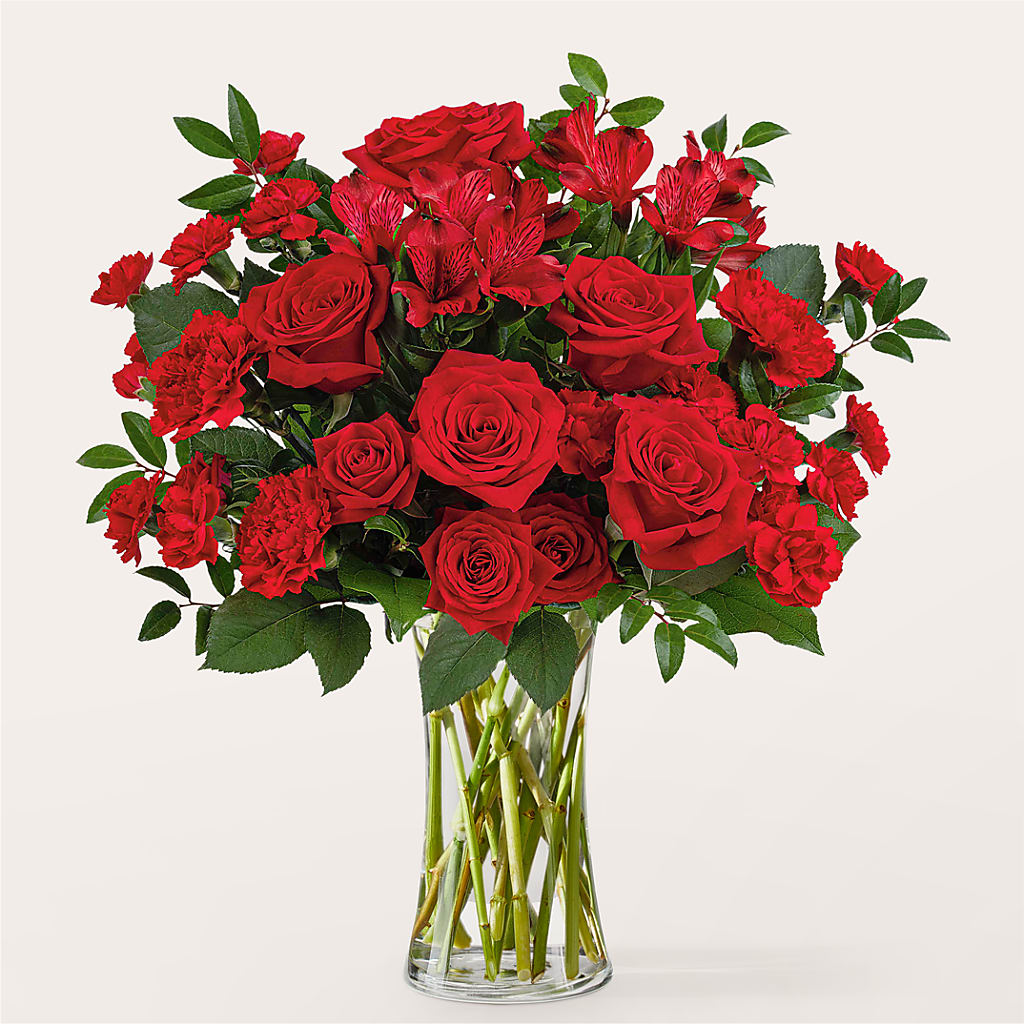 Brilliant Ruby Bouquet – Fleuriste Boucherville, Boucherville PQ