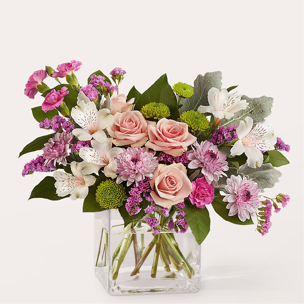 Pink Suede Bouquet – Fleuriste Boucherville, Boucherville PQ