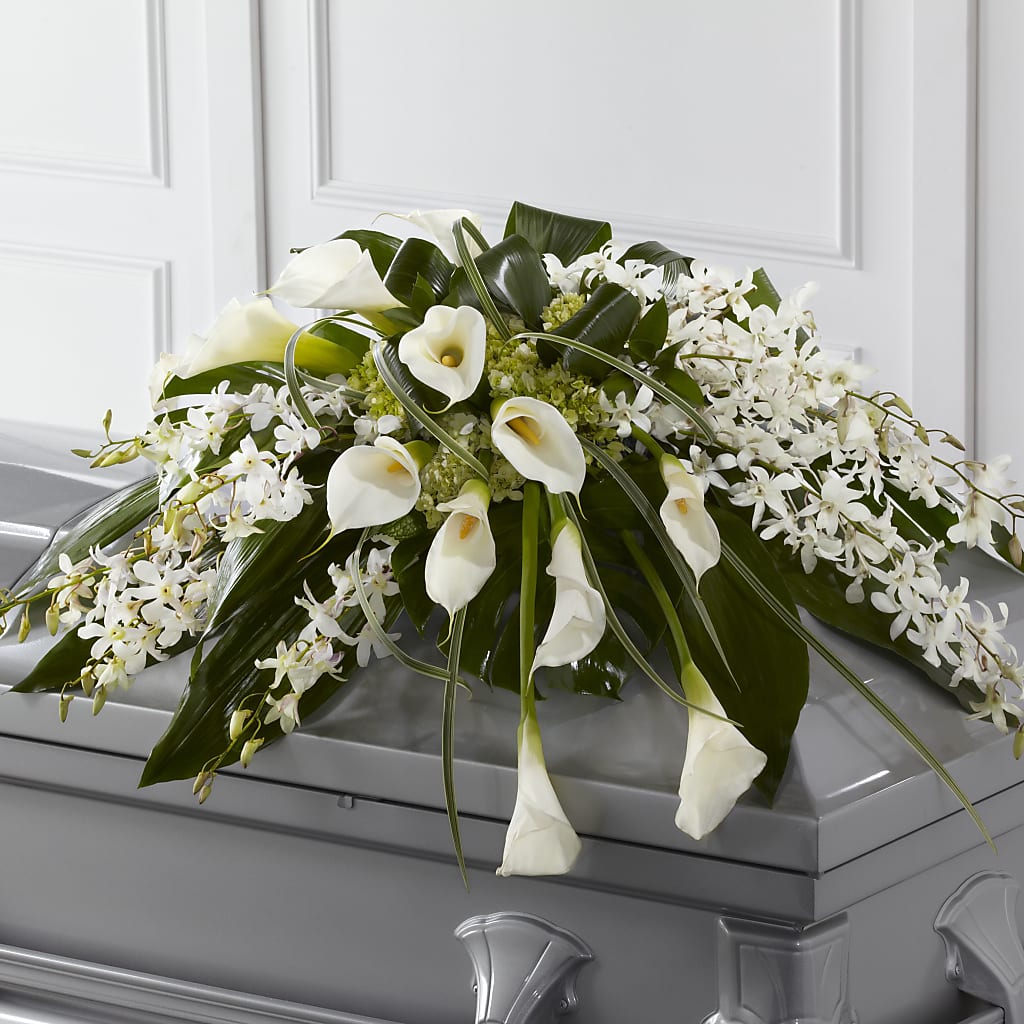 Angel Wings Casket Spray – Fleuriste Boucherville, Boucherville PQ