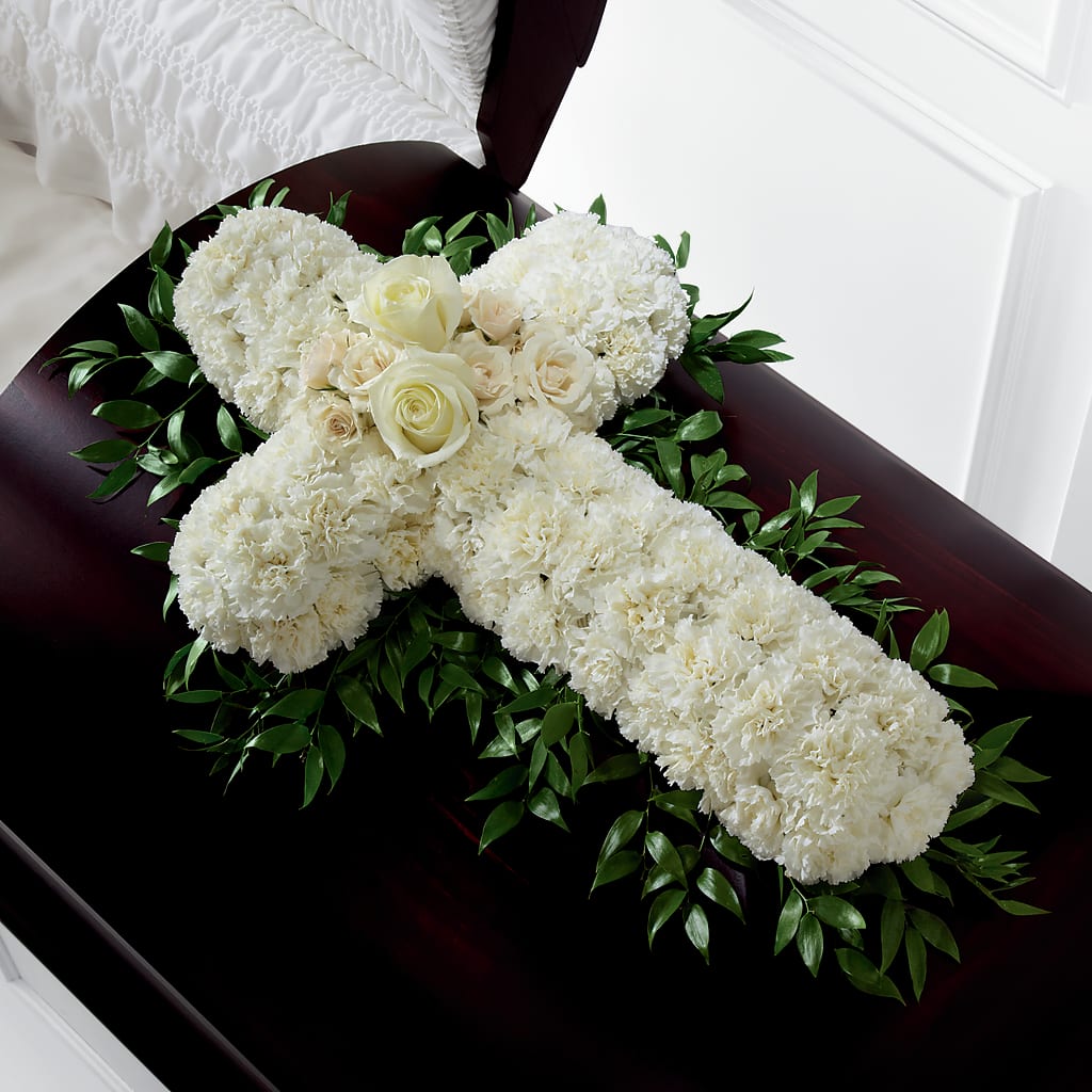 Peaceful Memories Casket Spray (Standard) – Fleuriste Boucherville, Boucherville PQ