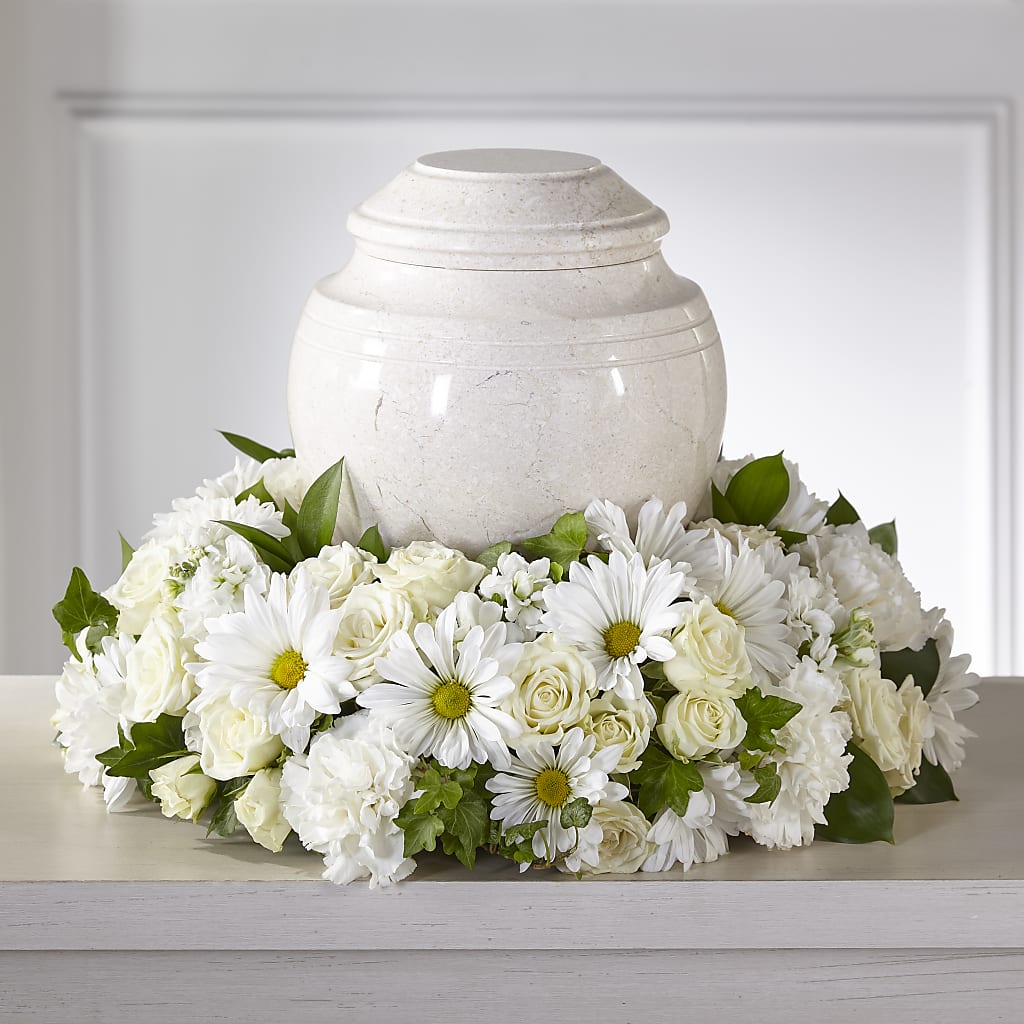 Ivory Gardens Cremation Adornment – Fleuriste Boucherville, Boucherville PQ