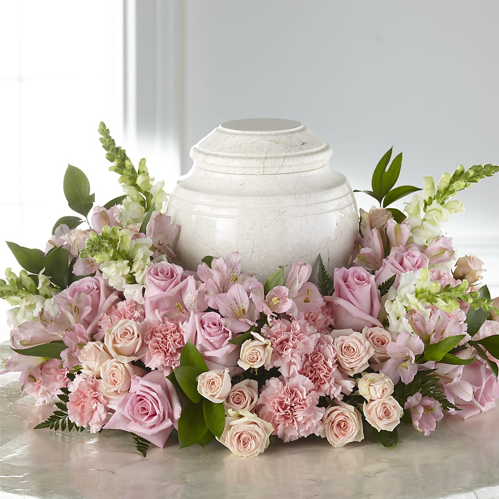 Blooms of Hope Cremation Adornment – Fleuriste Boucherville, Boucherville PQ