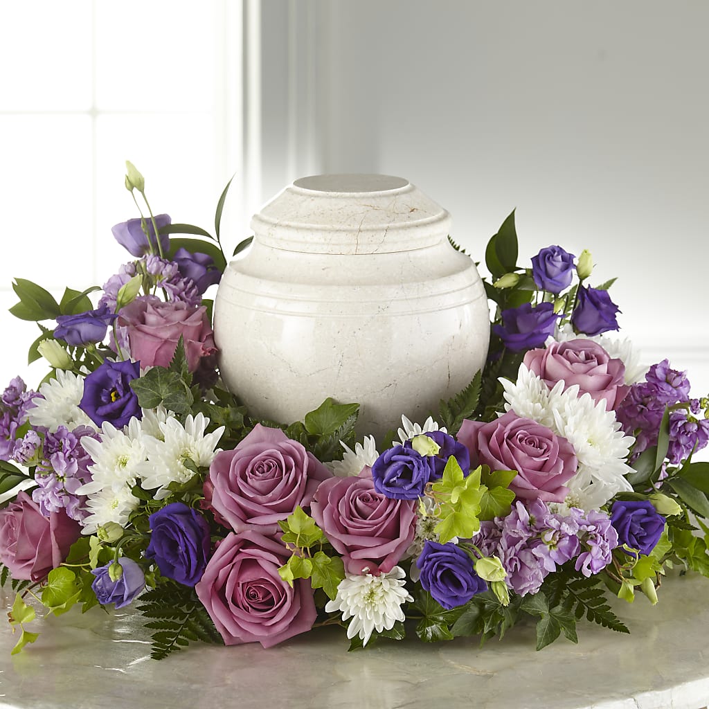Blooming Sympathy Cremation Adornment – Fleuriste Boucherville, Boucherville PQ