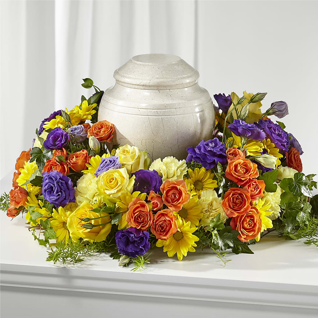 Blossoms of Remembrance Cremation Adornment – Fleuriste Boucherville, Boucherville PQ