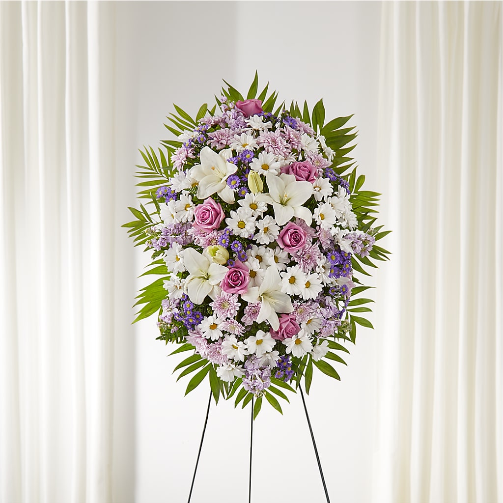 Surrounded by Love Standing Spray – Fleuriste Boucherville, Boucherville PQ