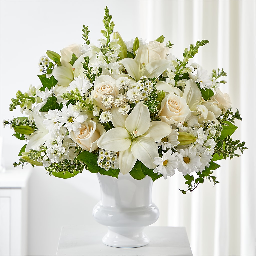 Uplifting Urn Arrangement – Fleuriste Boucherville, Boucherville PQ