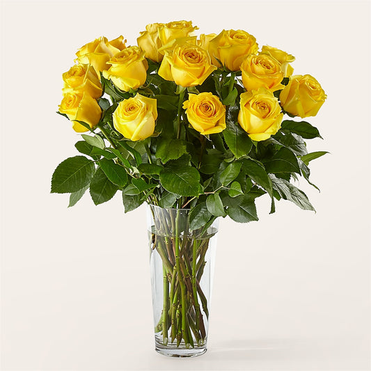 Long Stem Yellow Rose Bouquet –  Fleuriste Boucherville, Boucherville PQ