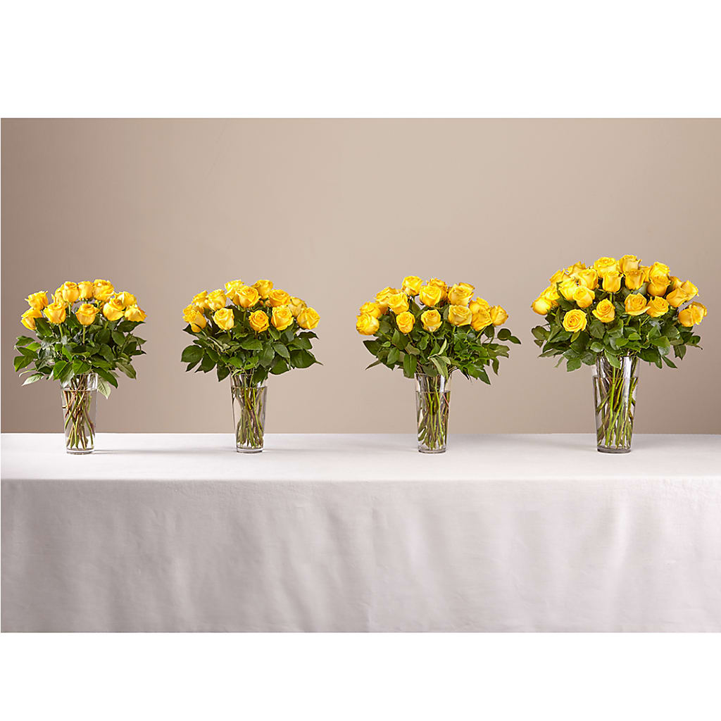 Long Stem Yellow Rose Bouquet –  Fleuriste Boucherville, Boucherville PQ