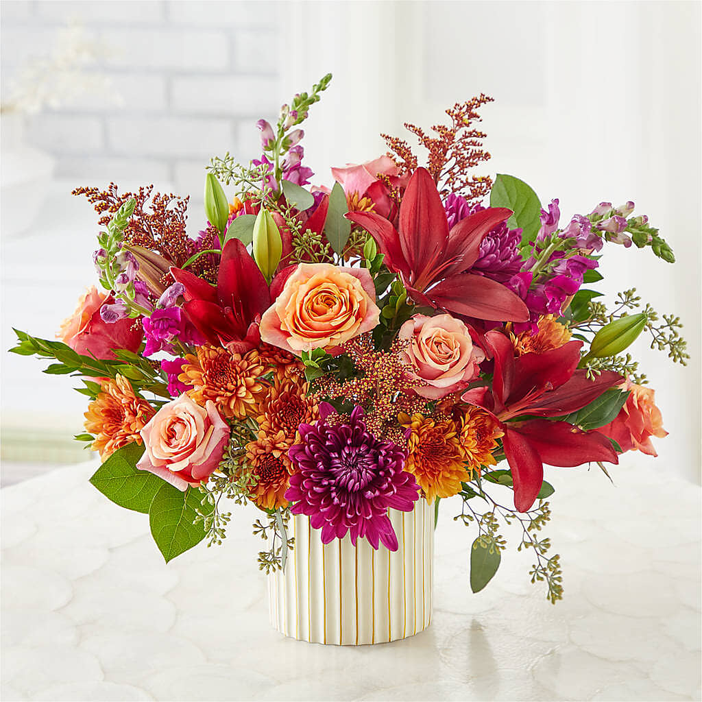 Burgundy Landscape Bouquet –  Fleuriste Boucherville, Boucherville PQ