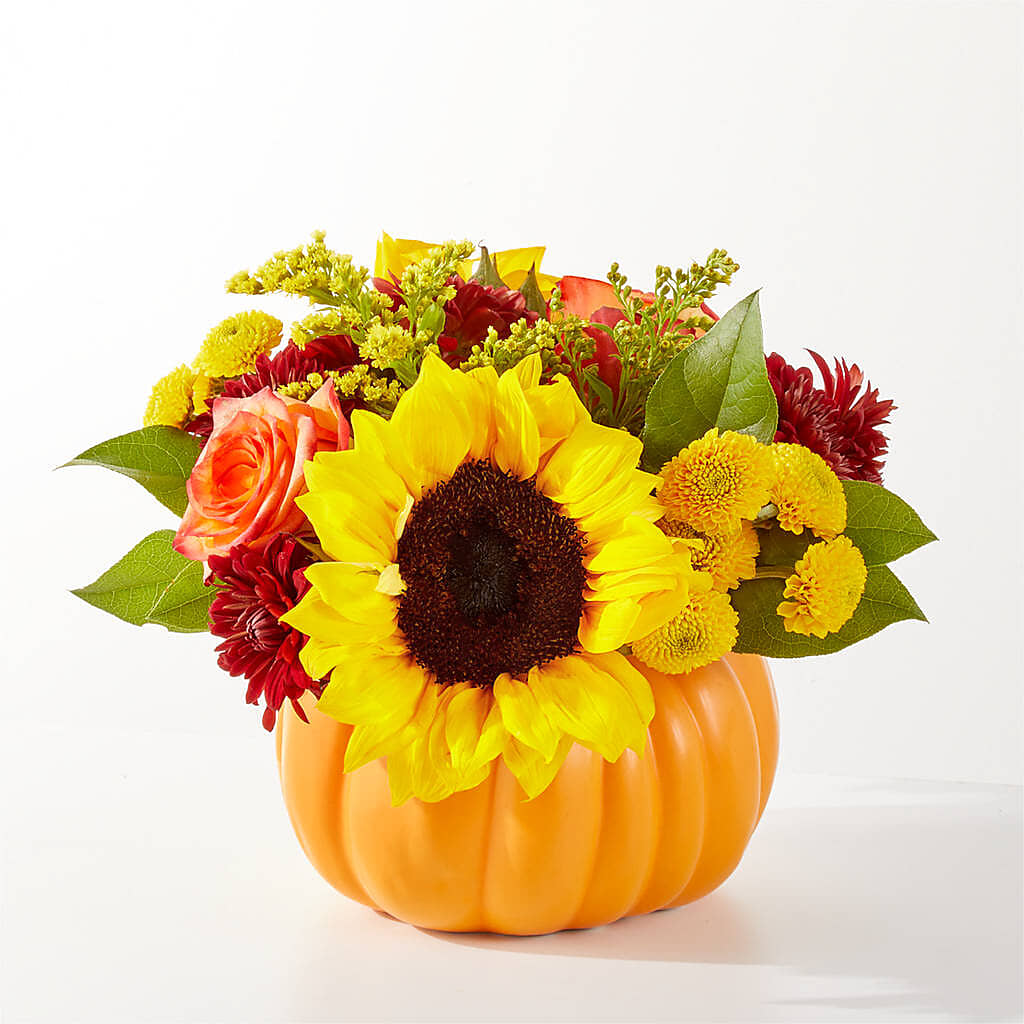 Golden Gourd Pumpkin Bouquet –  Fleuriste Boucherville, Boucherville PQ