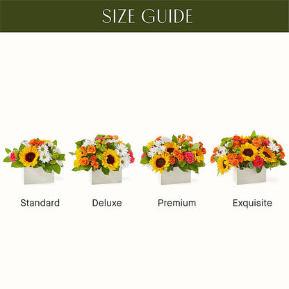 Sun-drenched Blooms Box Bouquet –  Fleuriste Boucherville, Boucherville PQ