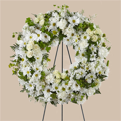 Faithful Wishes Wreath –  Fleuriste Boucherville, Boucherville PQ