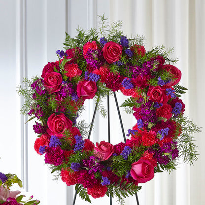 Calming Colors Wreath –  Fleuriste Boucherville, Boucherville PQ