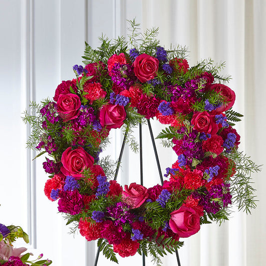 Calming Colors Wreath –  Fleuriste Boucherville, Boucherville PQ