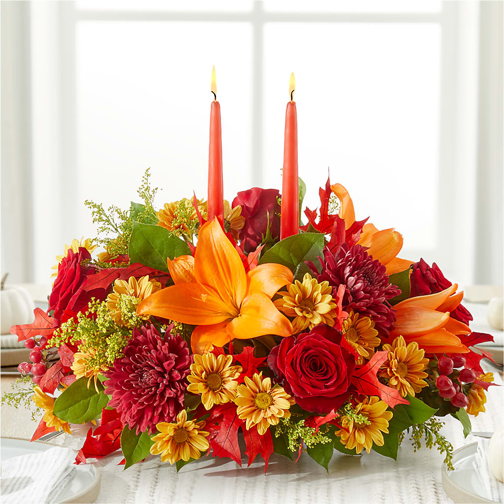 Autumn's Embrace Centerpiece –  Fleuriste Boucherville, Boucherville PQ