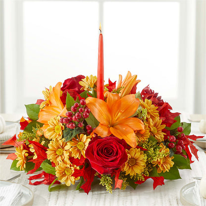 Autumn's Embrace Centerpiece –  Fleuriste Boucherville, Boucherville PQ